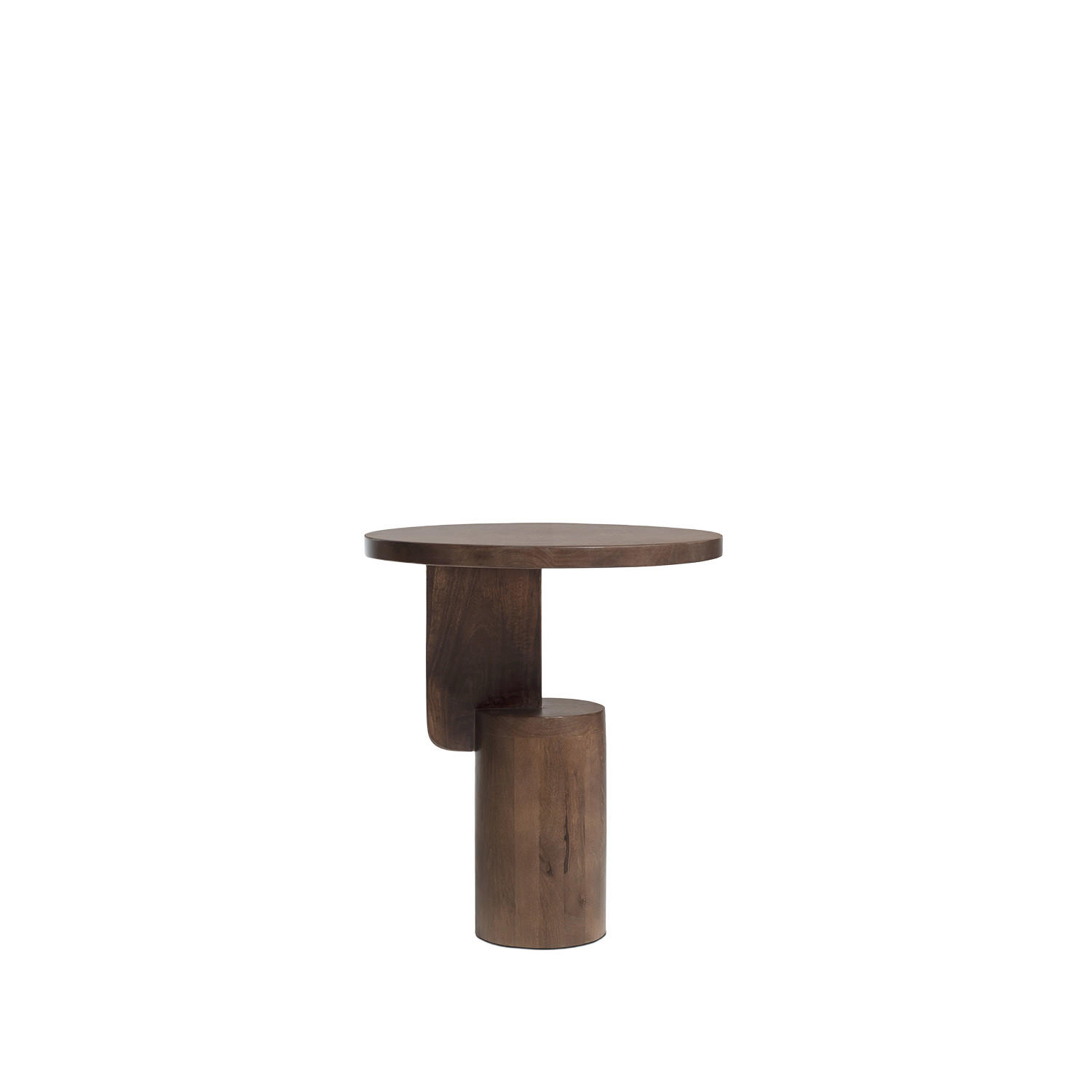 BEISTELLTISCH Munk Walnuss 45 cm x 51 cm - Walnussfarben, Holz (45/51/45cm) - Klast Home