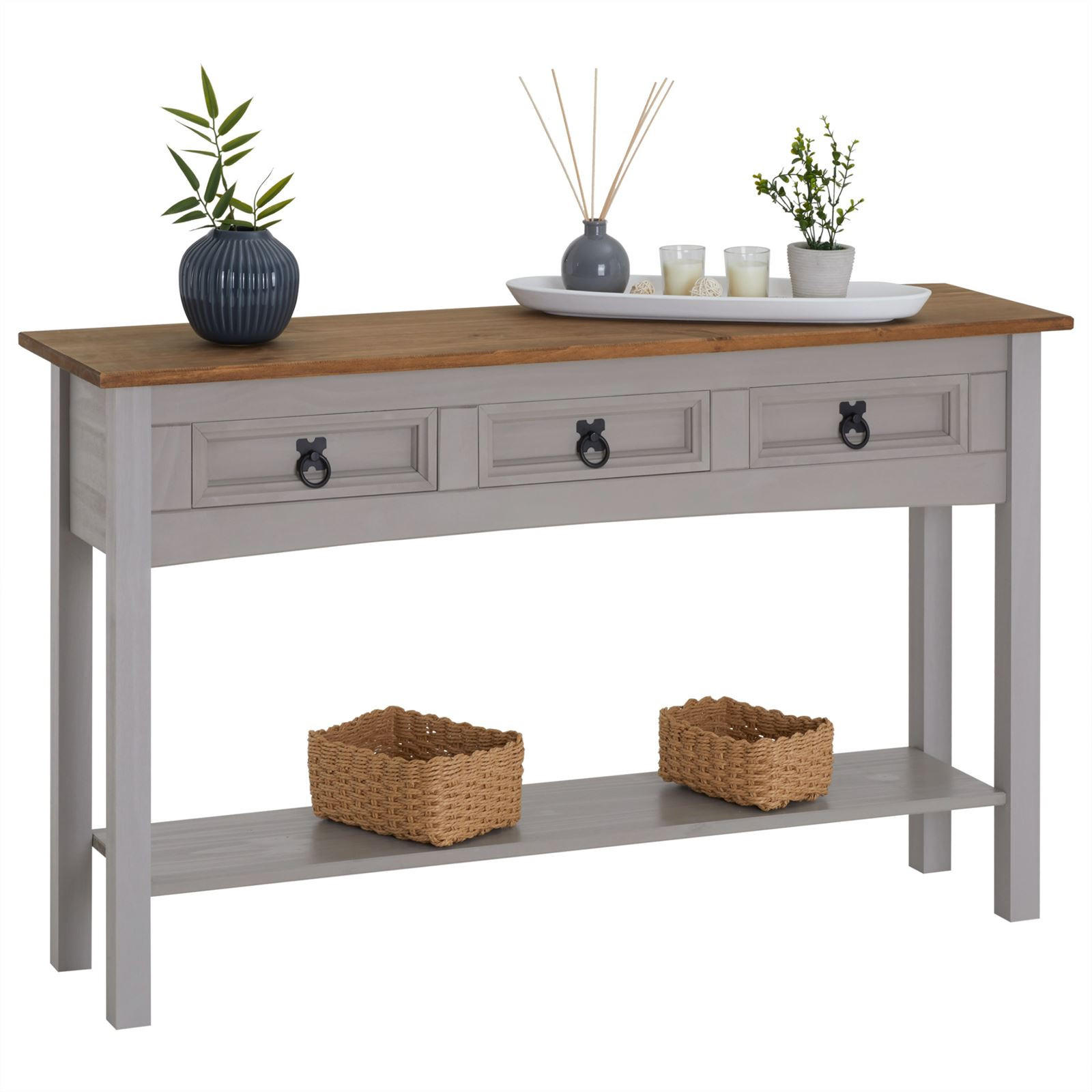 KONSOLENTISCH RAMON - Graubraun, Holz (32/122/73cm) - CARO-Möbel