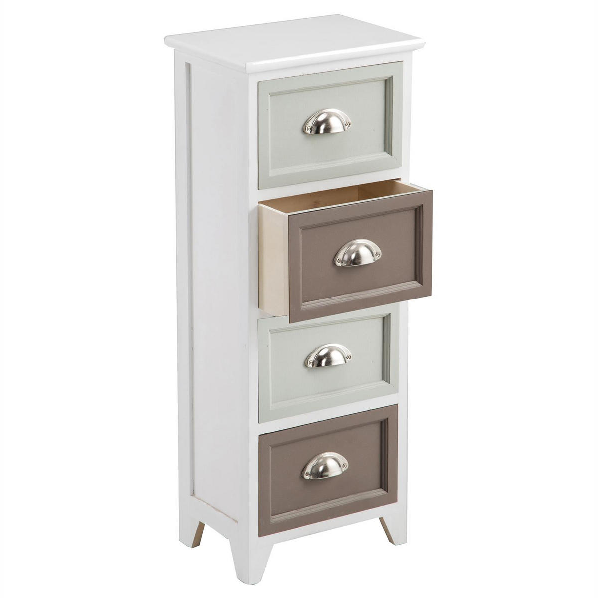 KOMMODE PAOLA - Weiß, Holzwerkstoff (30/78/22cm) - CARO-Möbel