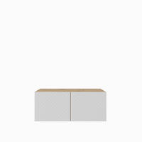 TV-SCHRANK Kaja 100 cm, zweitürig, artisan, weiß - Eiche Artisan/Weiß, Kunststoff (100/40/40cm) - Margaret Hadas24