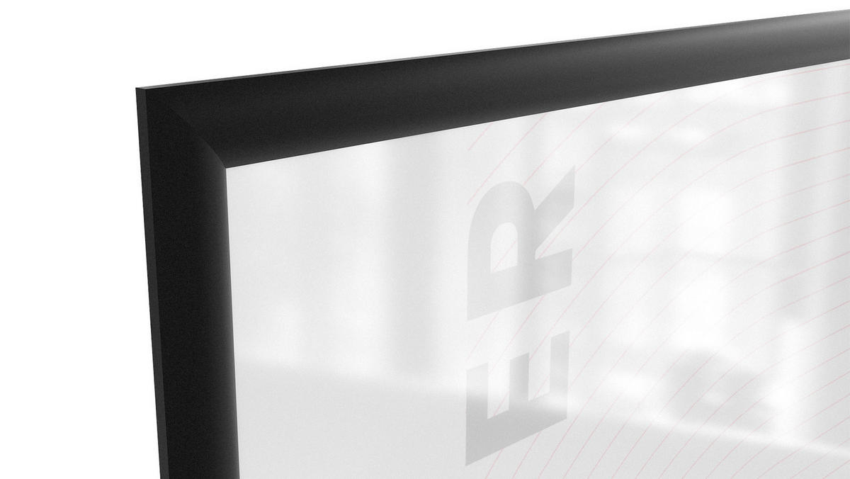 PLAKATRAHMEN, Klapprahmen B1-Format, Schwarz - Schwarz, Metall (70.7/100/2.5cm) - ALLboards