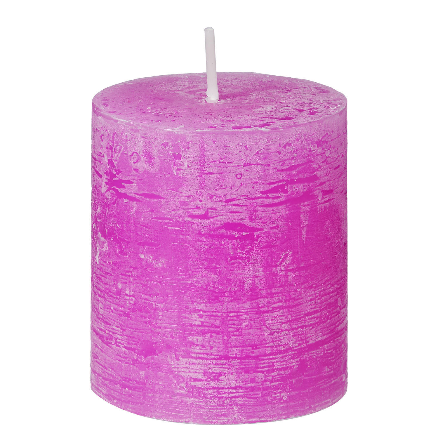 STUMPENKERZE (12er Set) Rustic - Pink, Paraffin (8cm) - Butlers