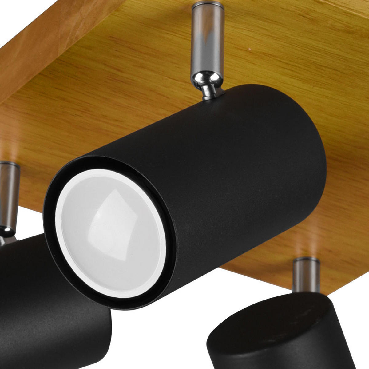 DECKENLEUCHTE Marley Holz Braun - Braun, Holz (22/22/16cm)