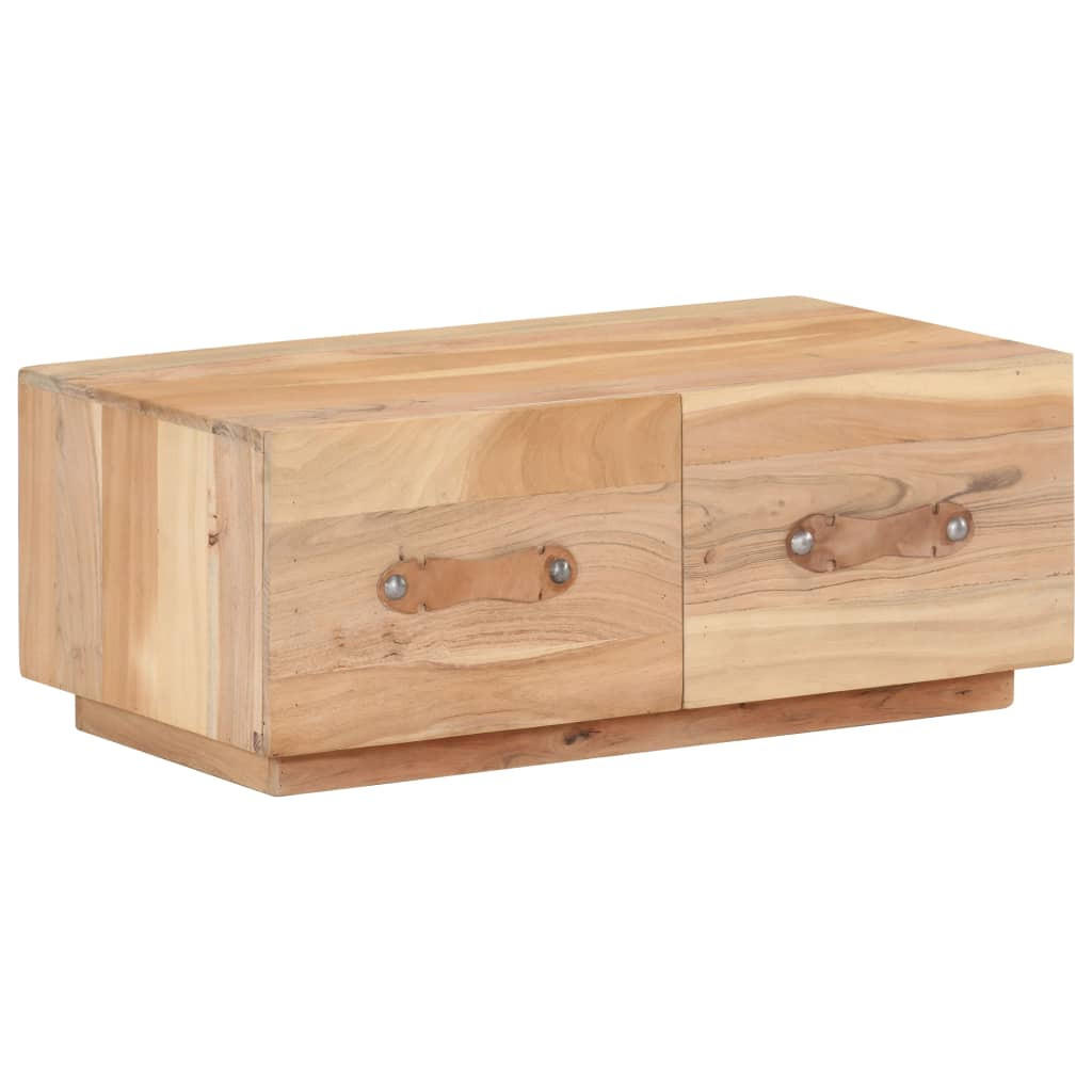 COUCHTISCH 90 x 50 x 35 cm Recyceltes - Braun, Holzwerkstoff (90/50/35cm) - furnicato
