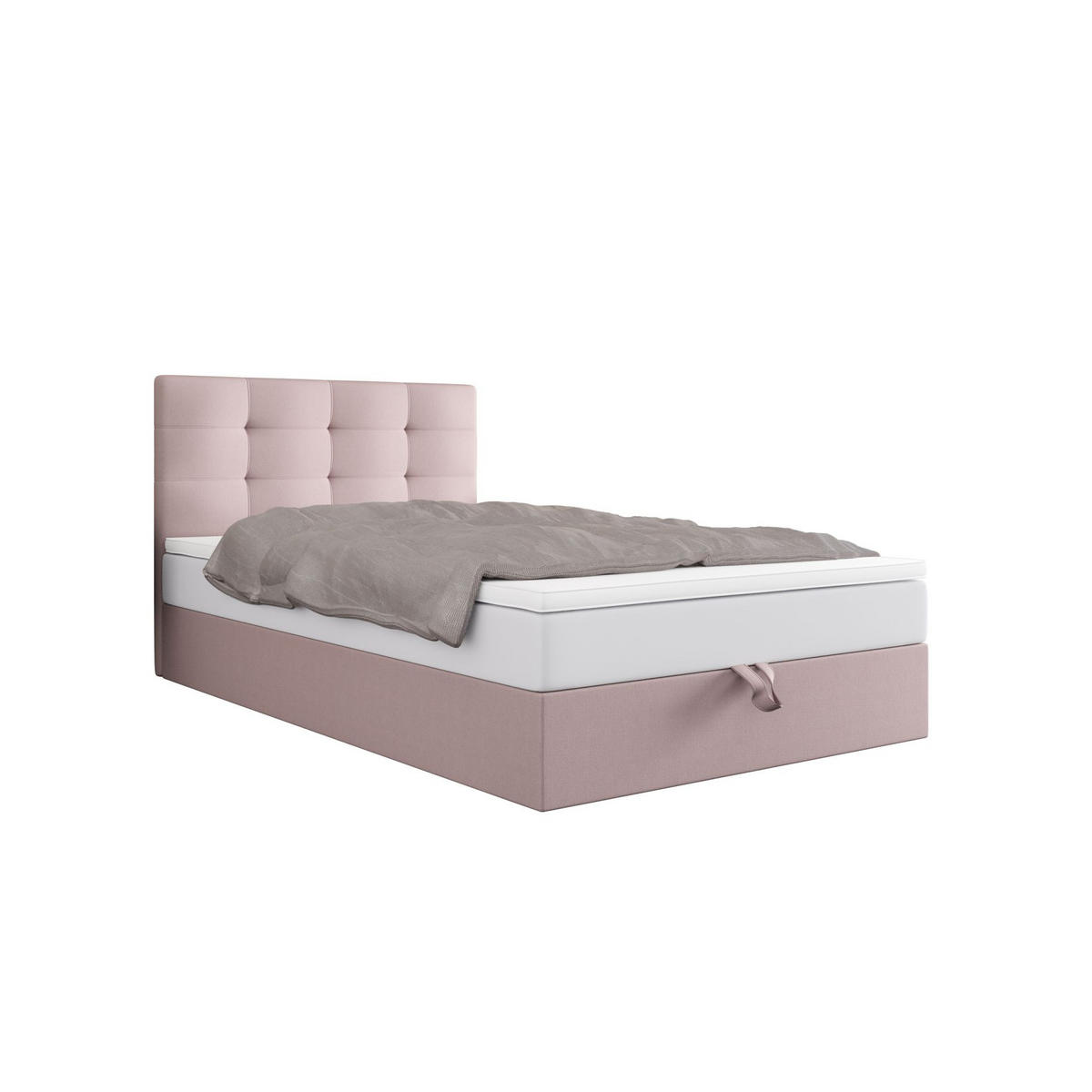 BOXBETT DUO 1 100x200 Cosmic 14, mit Matratze H3 und Topper, Rosa - Pink, Holz/Kunststoff (100/200cm) - Bedante