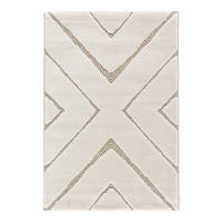 TEPPICH Design Relief-Effekt beige - Beige, Textil (200/290cm) - AFK Living