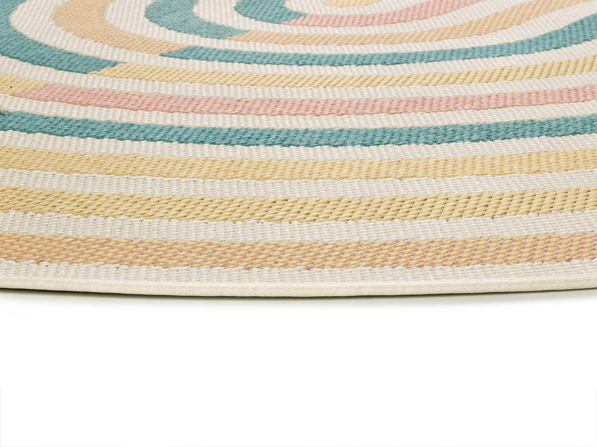 OUTDOORTEPPICH In Pastelltönen Manila 160/229 cm - Pastellblau/Pastellgrün, Kunststoff/Textil (160/229cm) - Atticgo