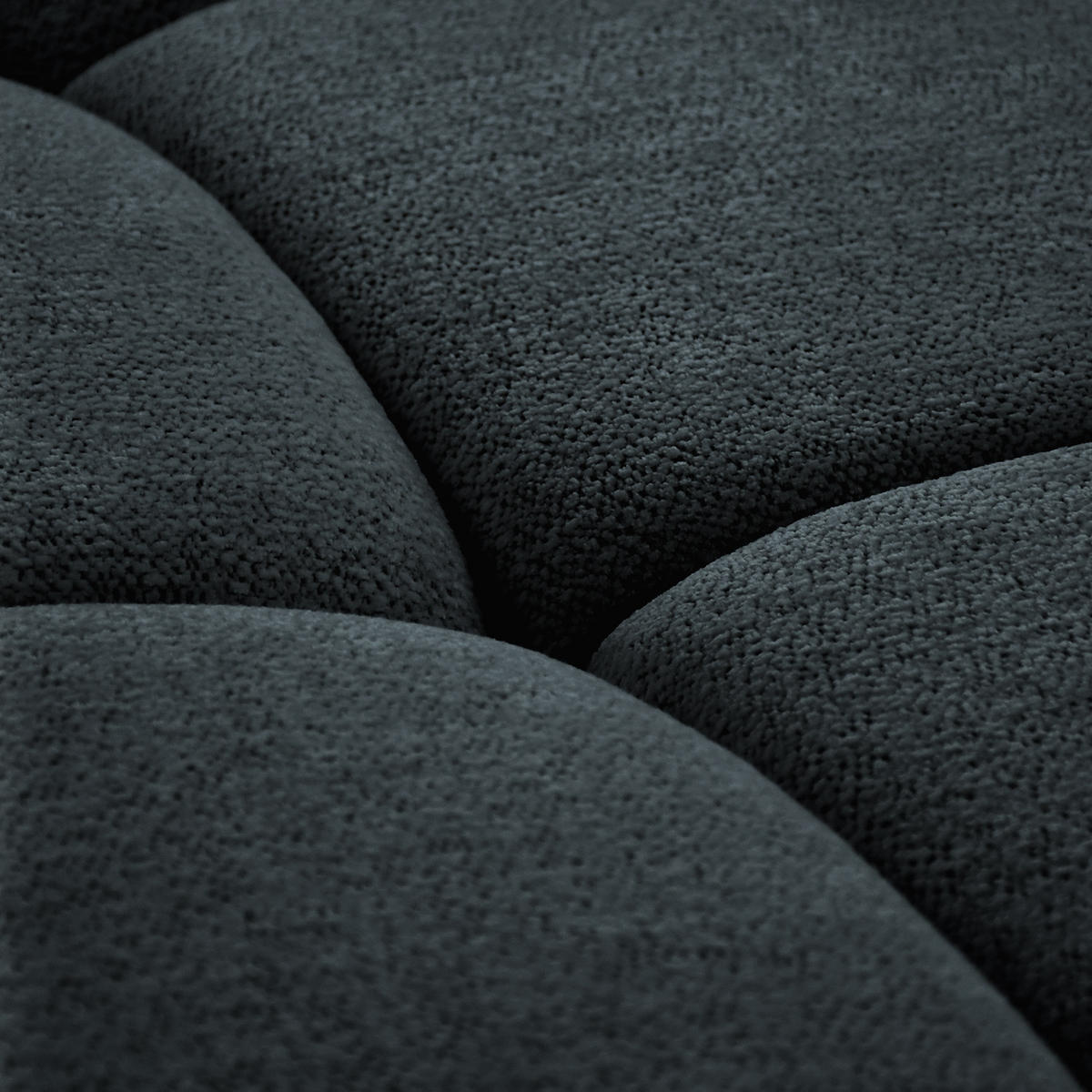 ECKSOFA Sorel Mini mit Automatisch verstellbarer Sitztiefe und Kopfstützen, rechts, Dunkielgrau - Dunkelgrau, Textil (275/190cm) - Beautysofa