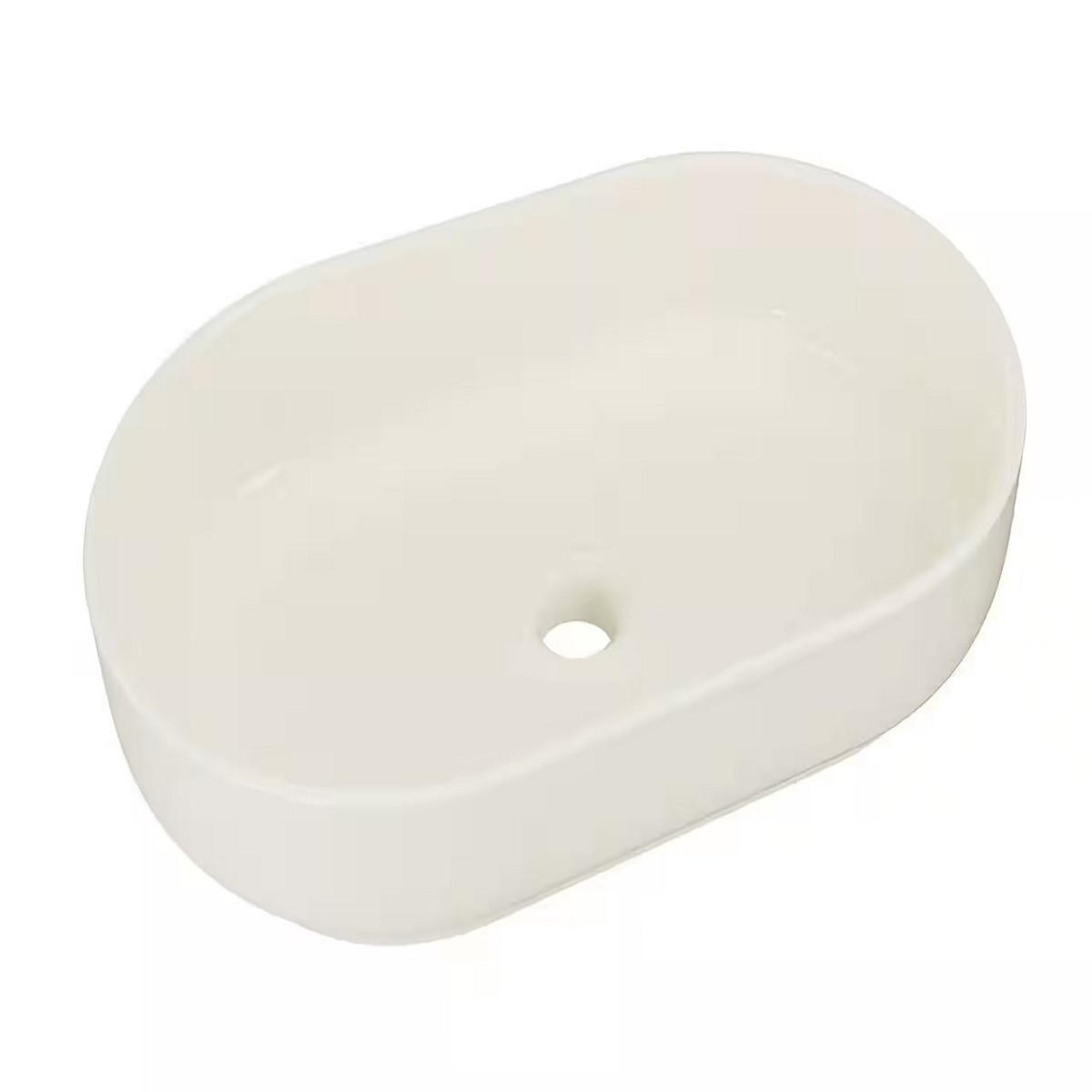 AUFSATZWASCHBECKEN 40 cm - RIVER2 BM288 in Elfenbein - Creme, Keramik (55/12/35cm)