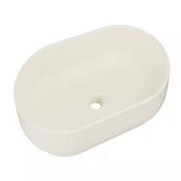 AUFSATZWASCHBECKEN 40 cm - RIVER2 BM288 in Elfenbein - Creme, Keramik (55/12/35cm)