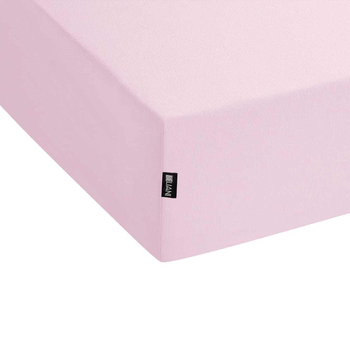 SPANNBETTLAKEN 160/200 cm Baumwolle Pastellrosa Janbu - Pink, Textil (160/200cm) - Beliani