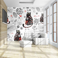 VLIESTAPETE Weiß 200/154 cm - Rot/Weiß, Textil (200/1cm) - KUNSTLOFT