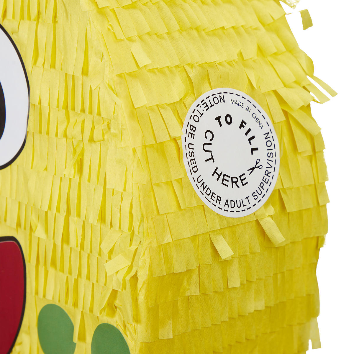 PINATA - Gelb, Papier/Wellpappe (34/35/9cm) - Relaxdays