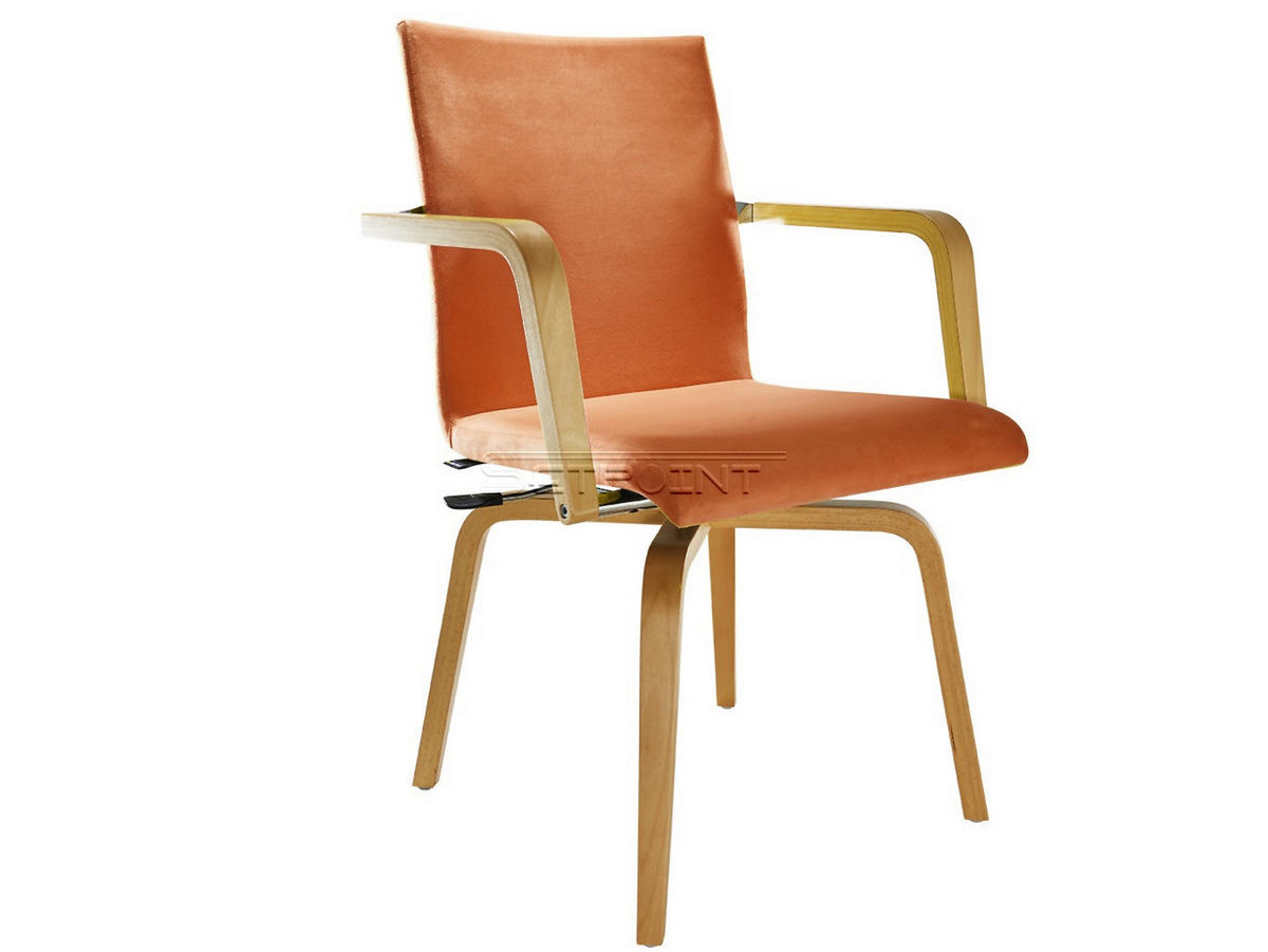 SENIORENSTUHL drehbar Stoffbezug Terracotta - Buchefarben/Terra cotta, Holzwerkstoff/Textil (57/85/57cm) - Mauser Sitzkultur