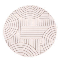 OUTDOOR-TEPPICH DuoRug 5842 Creme 160x160 cm - Beige, Textil (160/160cm) - carpet city