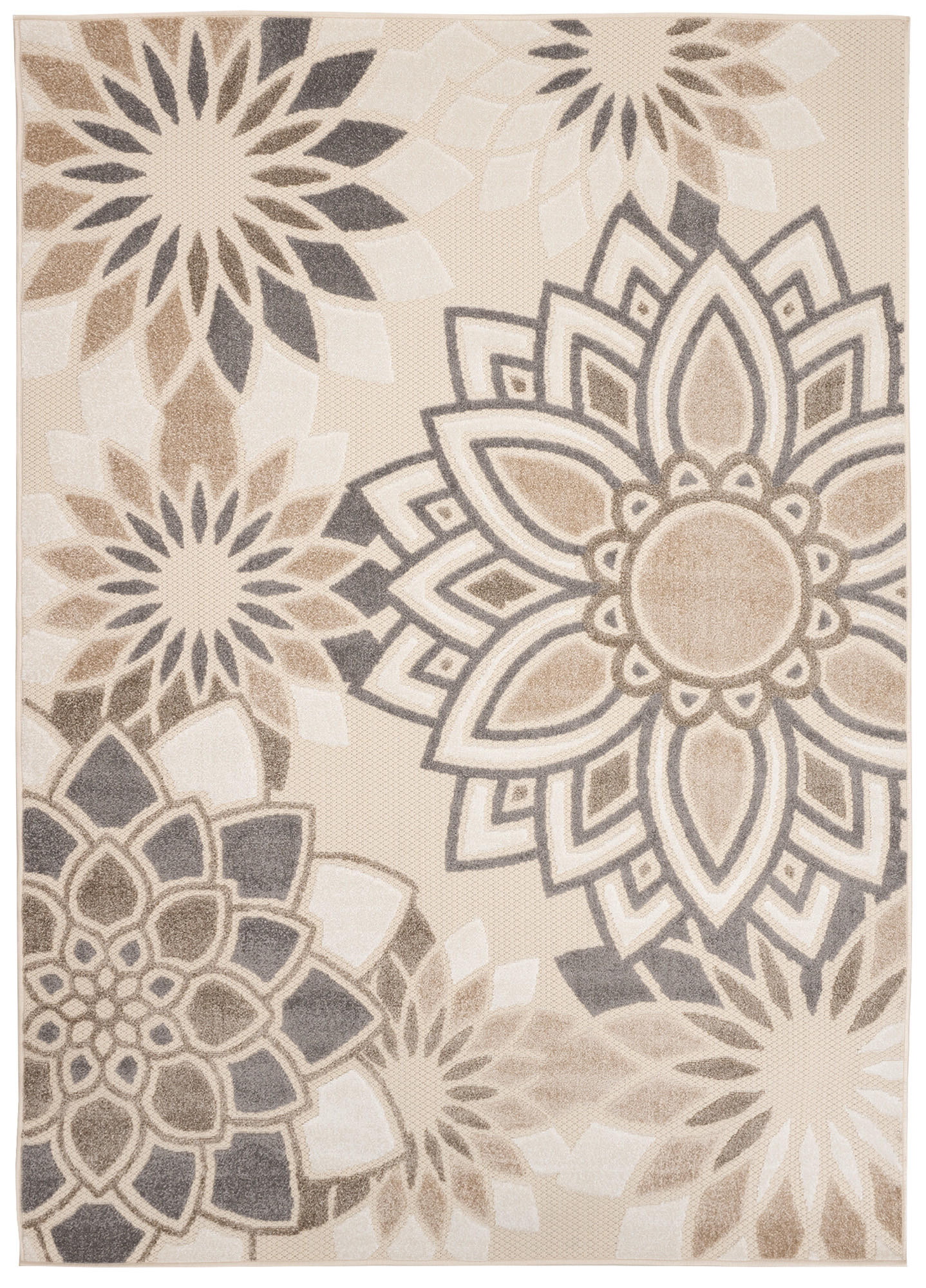 TEPPICH PATIO Creme 160/220 cm - Creme, Kunststoff (160/220cm) - Tapiso