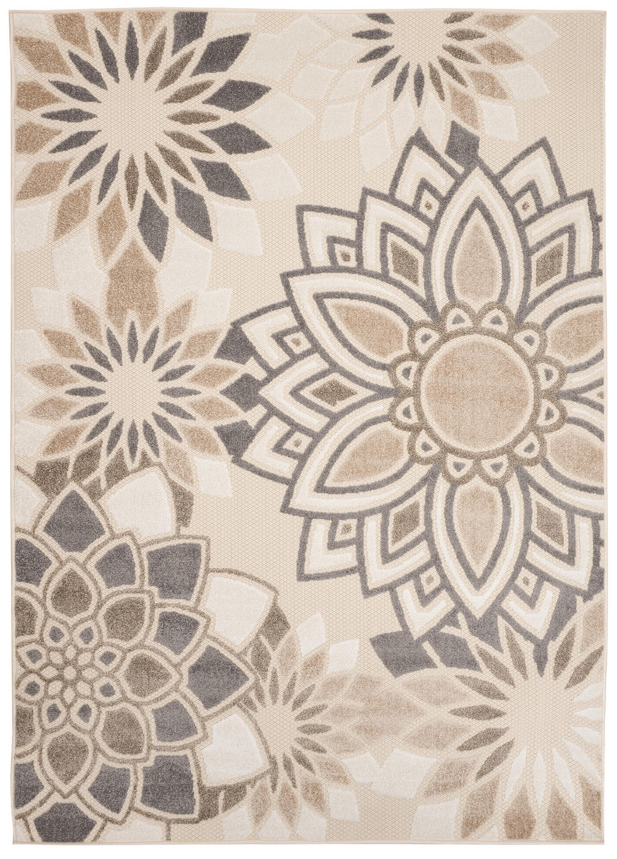 TEPPICH PATIO Creme 160/220 cm - Creme, Kunststoff (160/220cm) - Tapiso