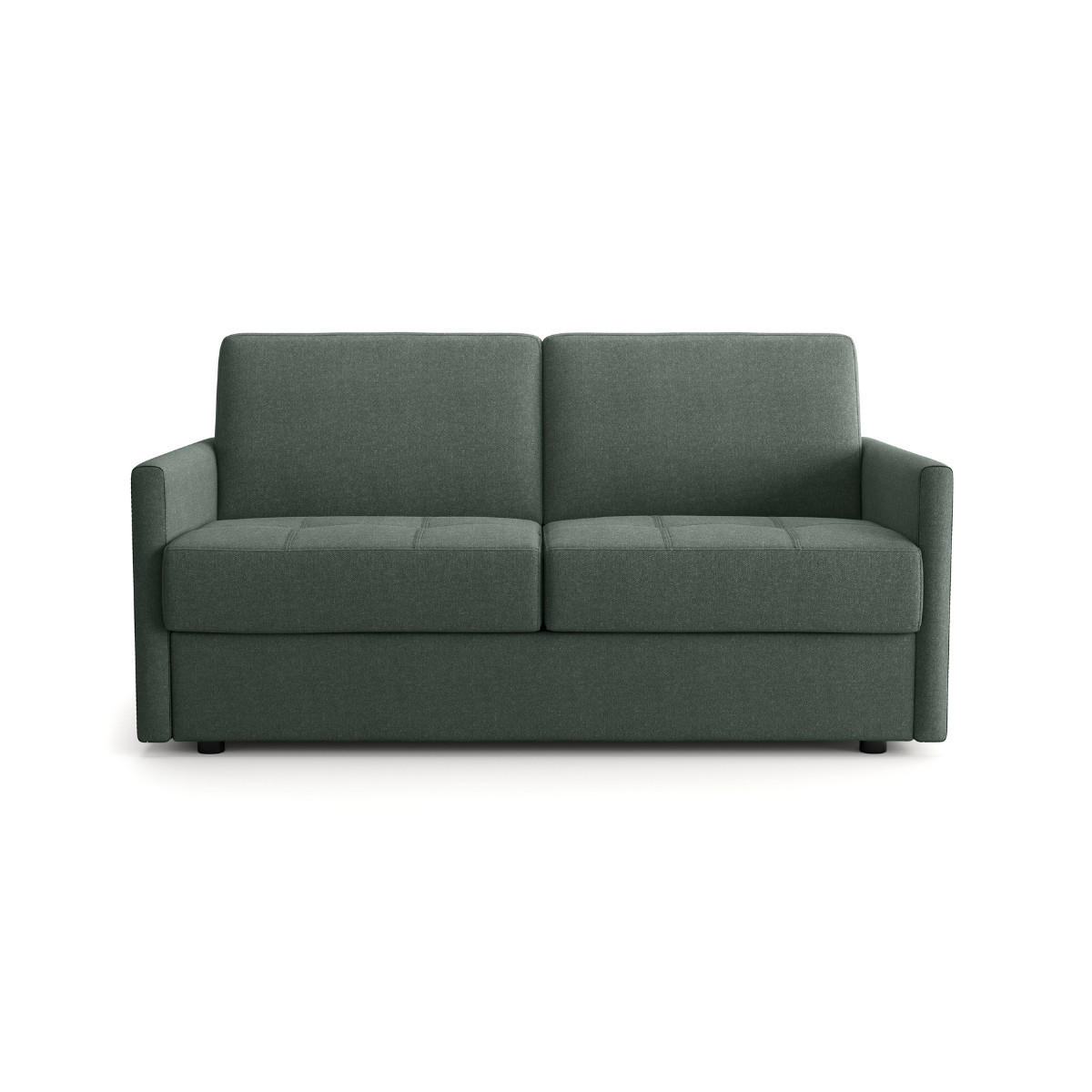SCHLAFSOFA 3-sitzer mit express-Öffnung in stoff cosenza 87/175/100 cm - Grün, Holz (100/87/175cm) - Calicosy