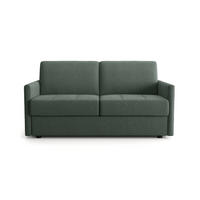 SCHLAFSOFA 3-sitzer mit express-Öffnung in stoff cosenza 87/175/100 cm - Grün, Holz (100/87/175cm) - Calicosy