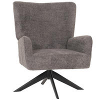 LOUNGE-SESSEL Dunkelgrau - Dunkelgrau, Textil (75/99/74cm) - MCW