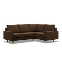 ECKSOFA RECHTS MIT SCHLAFFUNKTION BLANK, Bonell Braun - Braun, Textil (223/175cm) - Mebligo