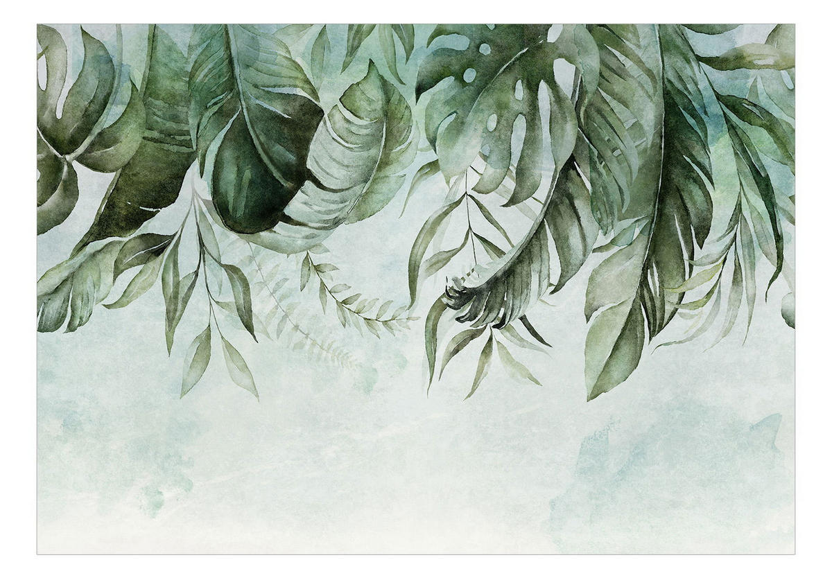 SELBSTKLEBENDE FOTOTAPETE 196/140 cm - Grün, Kunststoff/Textil (196/1cm) - KUNSTLOFT