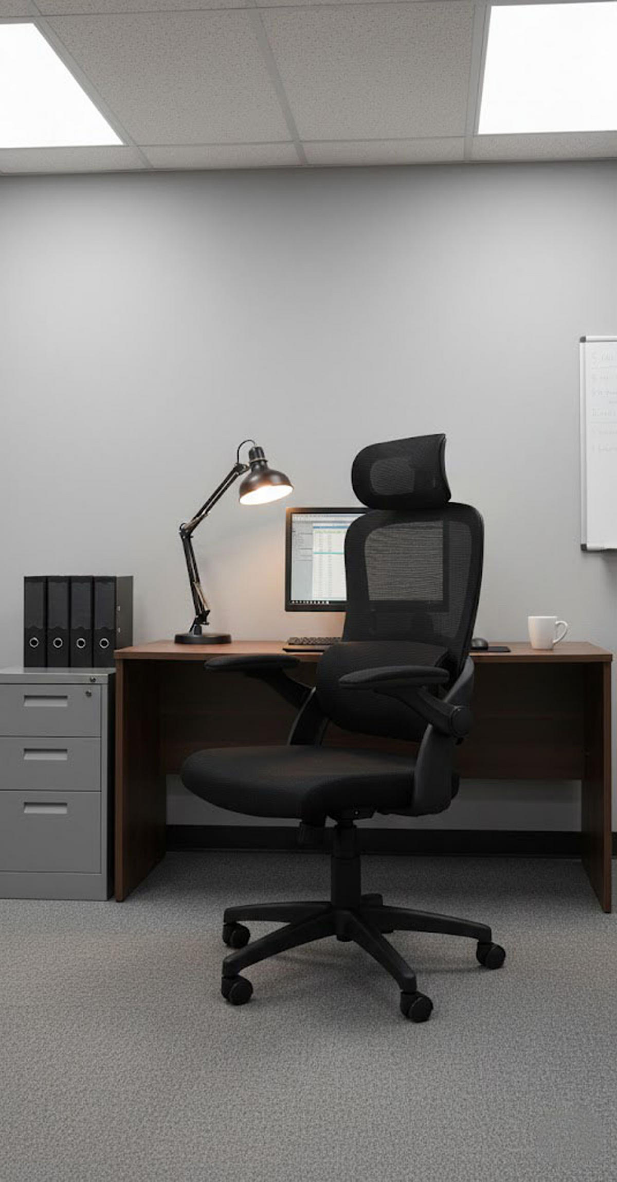 BÜROSTUHL Mavik schwarz - Schwarz, Kunststoff/Metall (60.5/111/61.5cm) - TPFLiving