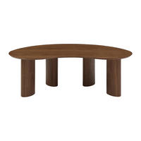 COUCHTTISCH nicht ausziehbar - 120 cmcm x 70 cmcm - Holz, Platte - Naturfarben Dunkel - CALYNOR - Naturfarben, Holz (70/120/40cm) - Vente-Unique