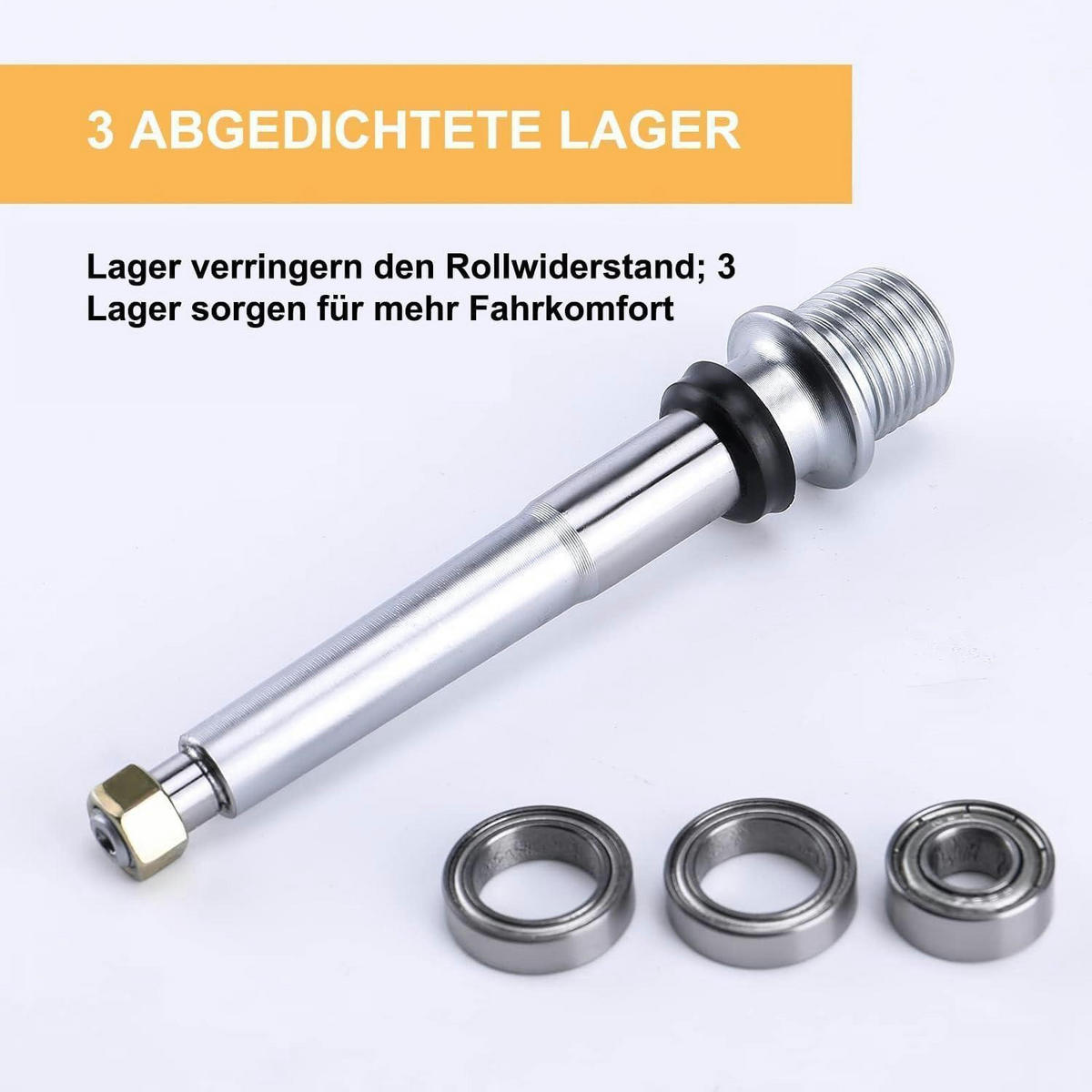 RENNRAD-/MOUNTAINBIKE-PEDALE Aluminiumlegierung 3 Lager Titanfarbe - Grau, Metall (10.5/1.5/10.5cm)