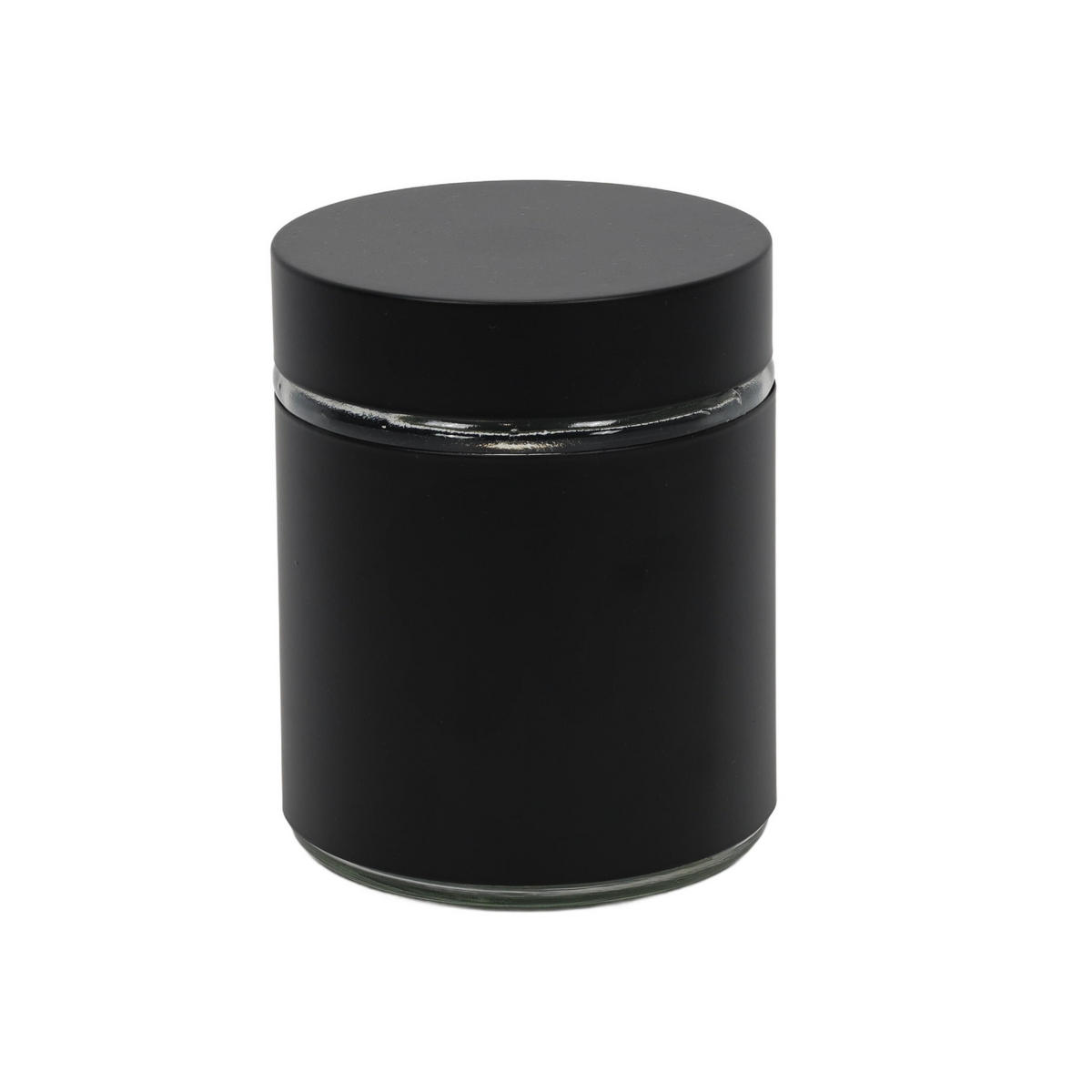 VORRATSBEHÄLTER Glas 0,6 l 10/10/12,5 cm - Schwarz, Glas (10/12.5/10cm) - ZELLER