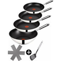 PFANNEN-SET J90936 Jamie Oliver 7-Teilig - Silberfarben, Keramik/Metall - Tefal