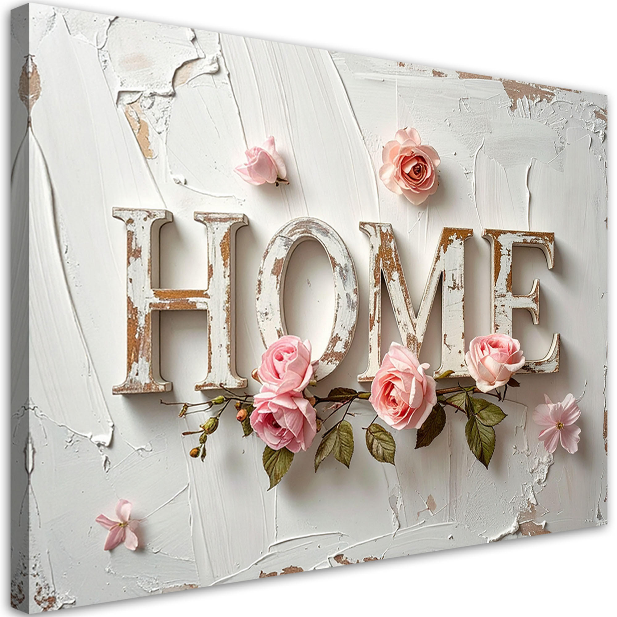Feeby Leinwandbild Beige 90x60 cm
