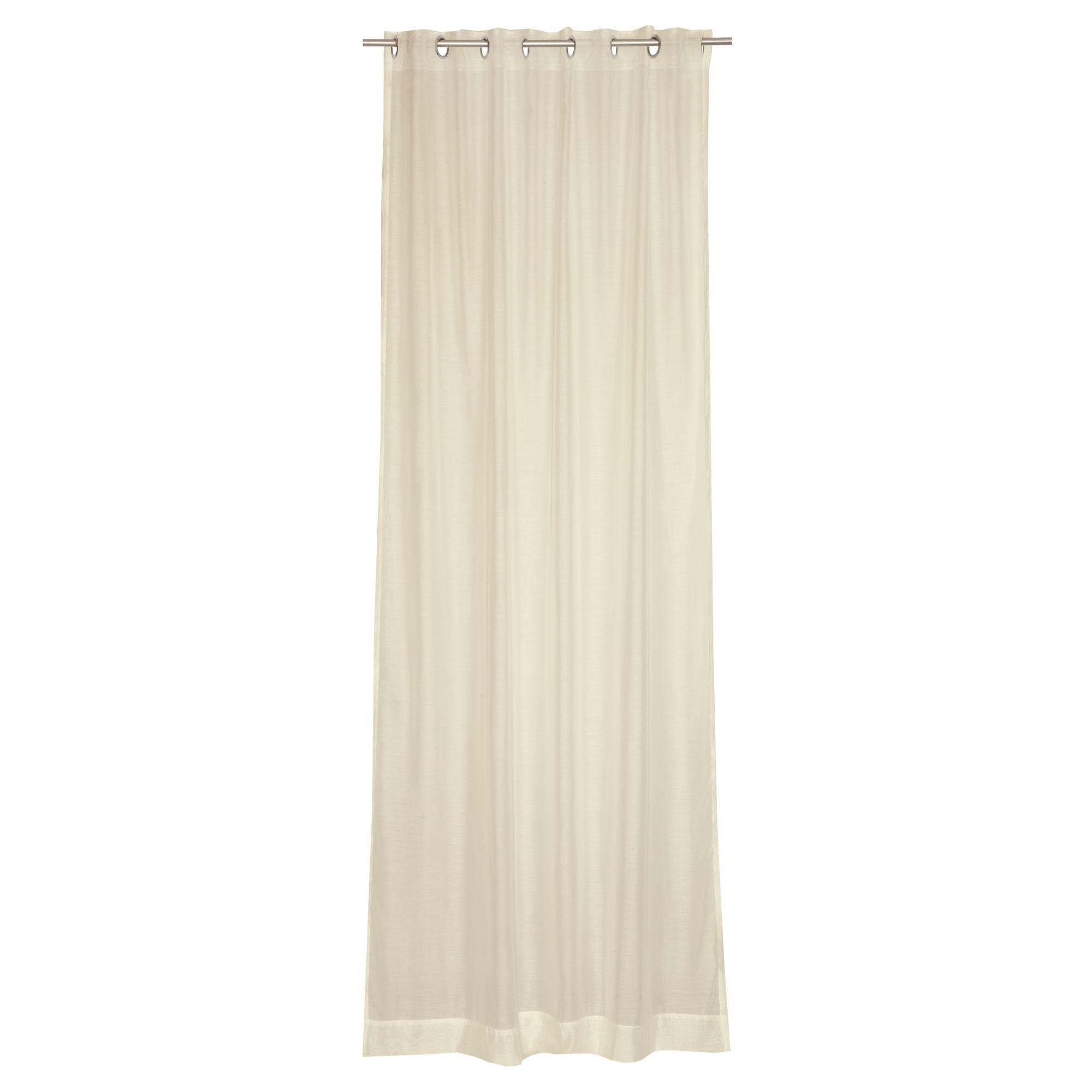ÖSENVORHANG SOLID transparent - Beige, Textil (140/1/250cm) - Schöner Wohnen