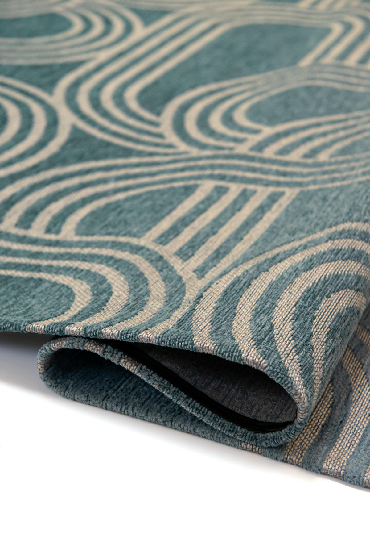 TEPPICH modern In-/Outdoor Flachgewebe FEVER Blau 240x340 cm - Blau, Textil (240/340cm) - Novatrend