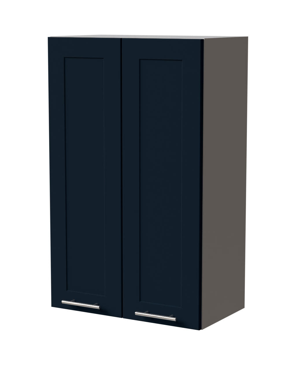 HÄNGESCHRANK Oslo W4/60 Grau / Indigo Matt 60 / 32,5 / 96cm - Dunkelblau/Grau, Holz/Holzwerkstoff (60/96/32.5cm) - Feldmann-Wohnen