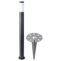 LED STEHLEUCHTE Edelstahl Weiß - Weiß, Kunststoff (12.7/12.7/110cm) - Globo Lighting