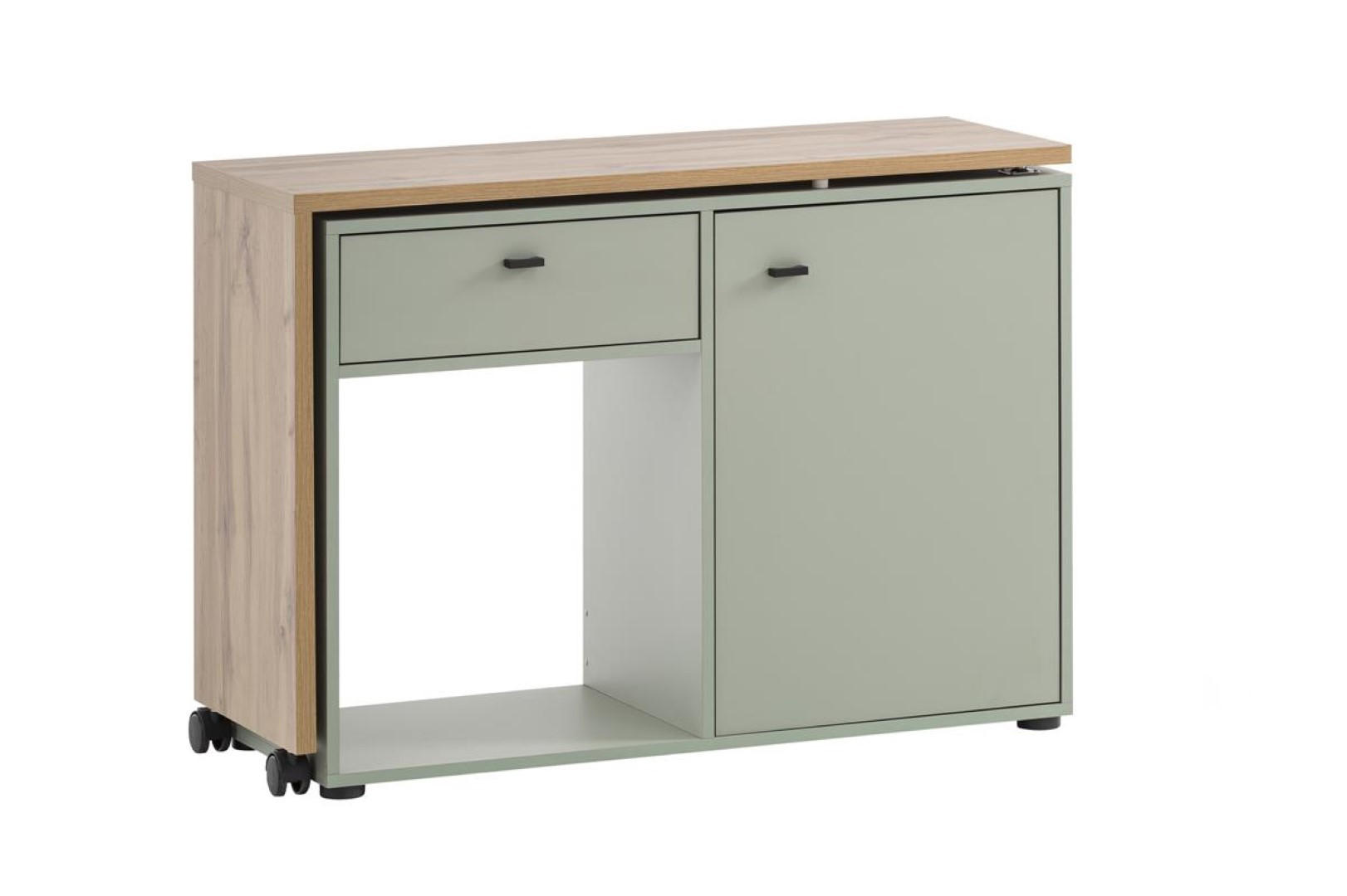 SCHREIBTISCH mit drehbarer Arbeitsplatte Monkey 75x105x39 cm Eiche/Pistazie - Grün, Holz (39/105/75cm) - PROREGAL