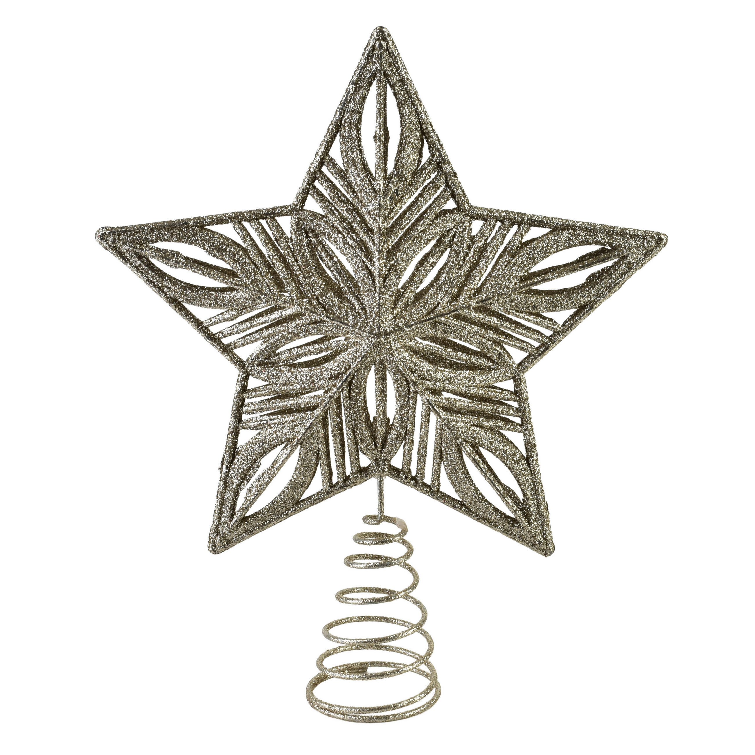 CHRISTBAUMSPITZE Santa Lila Gold 32x31x5 cm Kunststoff - Goldfarben, Kunststoff (5cm) - Mondex