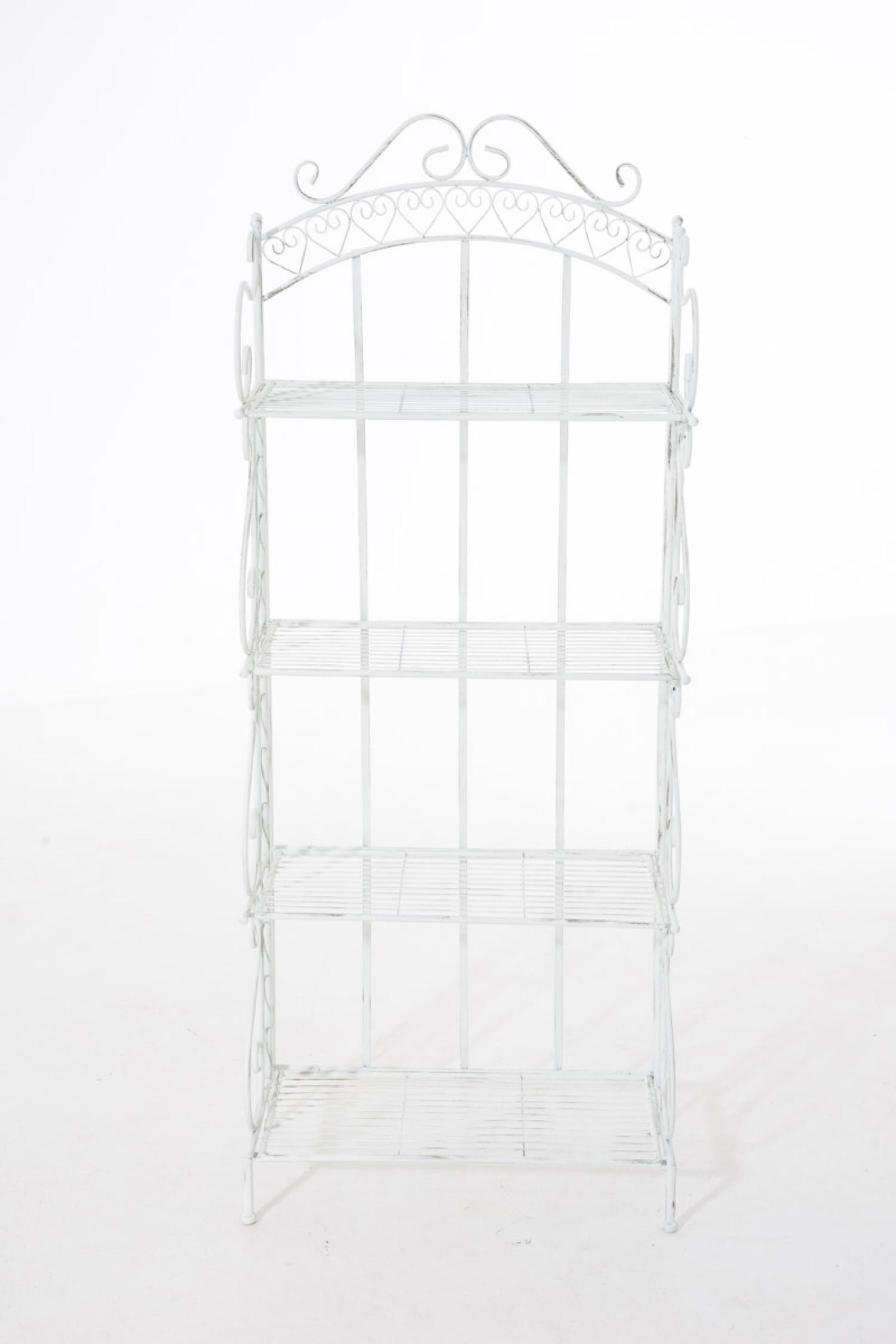 STANDREGAL Anton antik weiß - Weiß, Metall (61/153/33cm) - TPFGarden