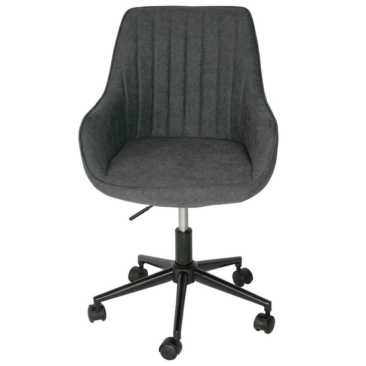 BÜROSTUHL MIT ARMLEHNE Anthrazit - Anthrazit, Textil (58/87/58cm) - MCW