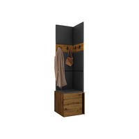 MOBILIER PENTRU HOL Orion XXI - stejar Artisan/negru, material plastic/compozit lemnos (42/186/46cm) - MIRJAN24