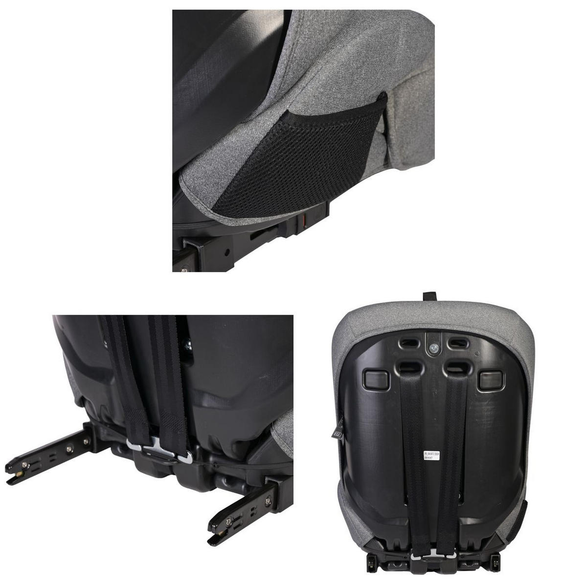 KINDERSITZ i-Size Benevento schwarz (76-150 cm) Isofix, Kopfstütze verstellbar - Schwarz, Kunststoff (46/57/58cm) - Lorelli