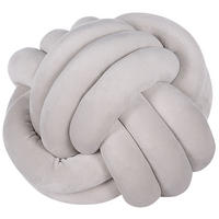 DEKOKISSEN Hellgrau 30/30 cm Malni - Hellgrau, Textil (30/30cm) - Beliani