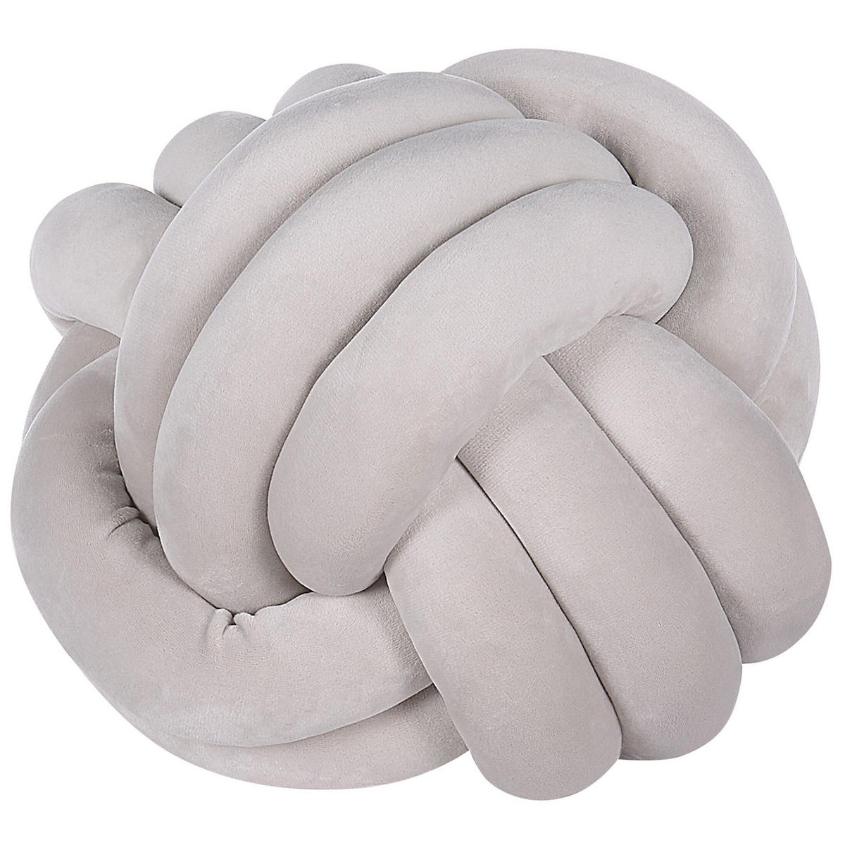 DEKOKISSEN Hellgrau 30/30 cm Malni - Hellgrau, Textil (30/30cm) - Beliani
