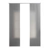 SCHIEBEGARDINE 2ER SET »New Amsterdam« HxB 245x60 cm Grau - Grau, Textil (60/245cm) - Gardinenbox
