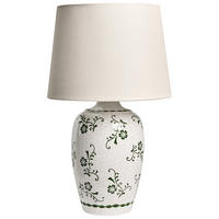 TISCHLAMPE Weiß Jinny - Weiß/Grün, Keramik (30/30/50cm) - Beliani