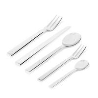 BESTECKSET Santiago - DC05S5 - 5-teilig - von David Chipperfield - Silberfarben, Metall - Alessi