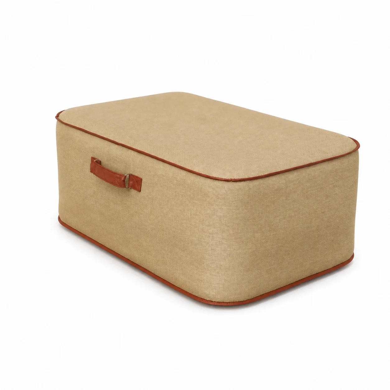 HOCKER NUMA Beige - Beige, Kunststoff/Textil (75/35/75cm) - Coco Lounge