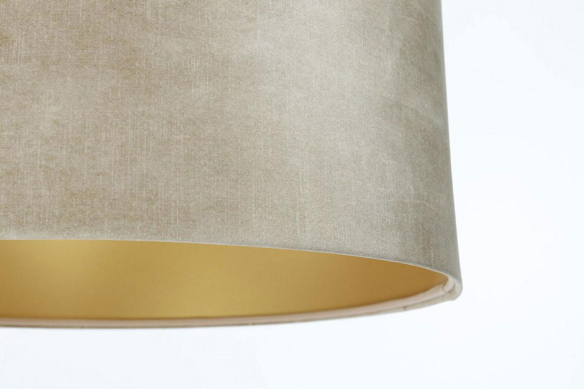HÄNGELEUCHTE Gold 40/20 cm - Beige/Goldfarben, Kunststoff (40/0.4/20cm) - ONZENO