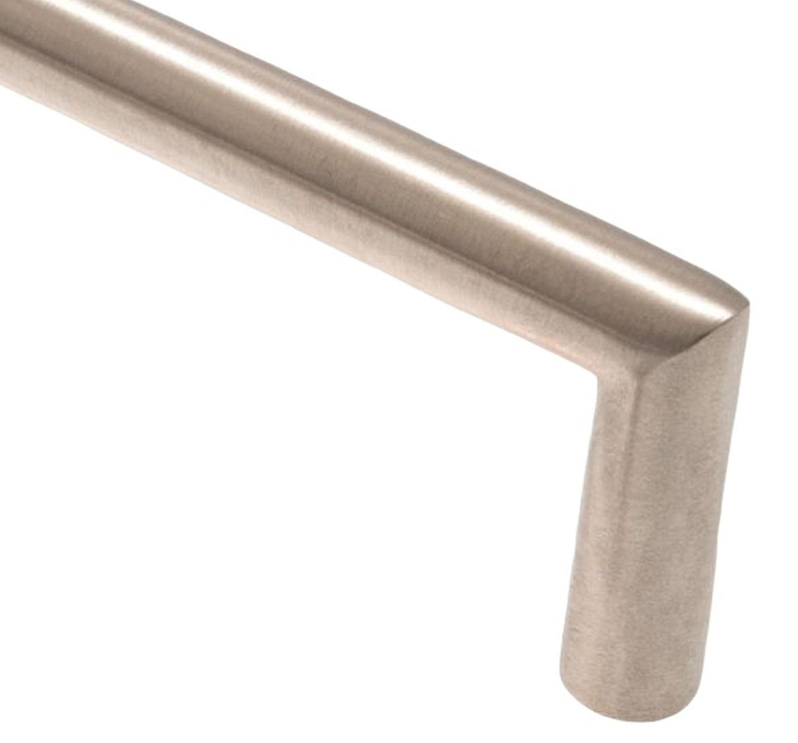 MÖBELGRIFF BA 192mm, Küchengriff Edelstahl massiv gebürstet - Grau, Metall (1/3.5/20.2cm)